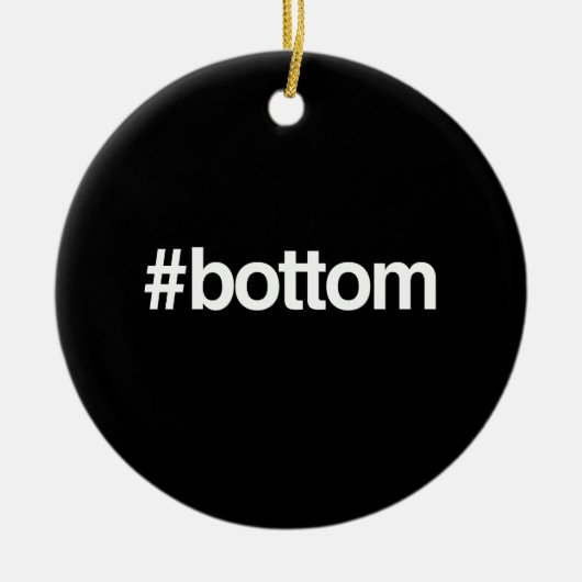 HASHTAG BOTTOM KERAMISCH ORNAMENT (Voorkant)