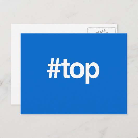 HASHTAG BOVENKANT BRIEFKAART (Voorkant / Achterkant)