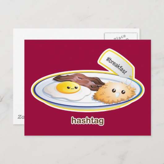 Hashtag Briefkaart (Voorkant / Achterkant)