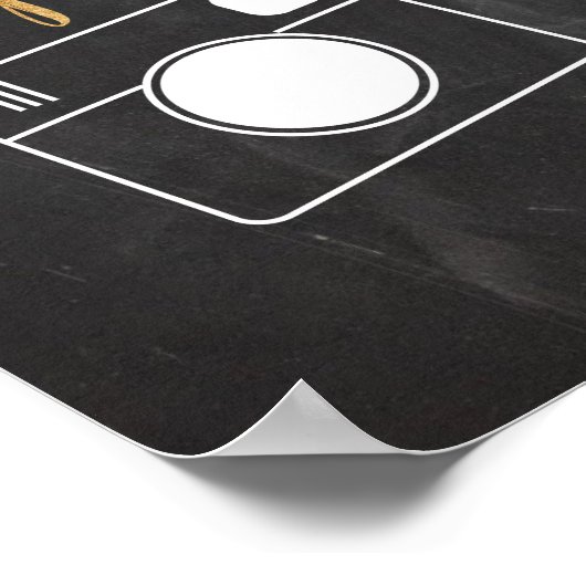 Hashtag bruiloft poster (Hoek)