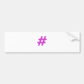 Hashtag Bumpersticker (Voorkant)
