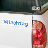Hashtag-Bumpersticker Bumpersticker (Op Truck)