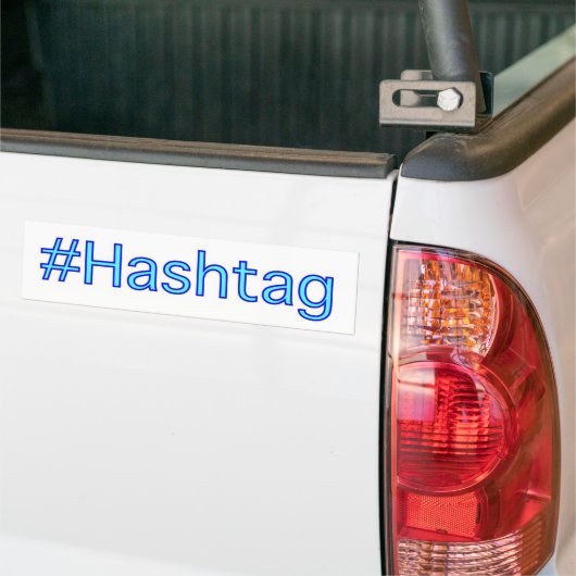 Hashtag-Bumpersticker Bumpersticker (Op Truck)