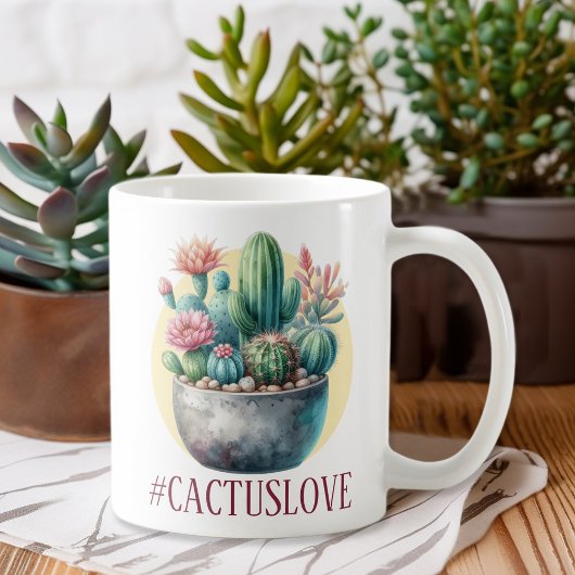 Hashtag Cactuslove Koffiemok
