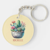 Hashtag Cactuslove Sleutelhanger (Achterkant)