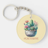 Hashtag Cactuslove Sleutelhanger (Voorkant)