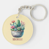 Hashtag Cactuslove Sleutelhanger (Achterkant)