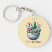 Hashtag Cactuslove Sleutelhanger (Voorkant)