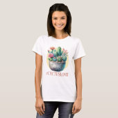 Hashtag Cactuslove T-shirt voor dames (Voorkant volledig)