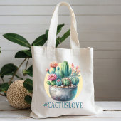 Hashtag Cactuslove Tote Bag