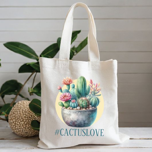 Hashtag Cactuslove Tote Bag