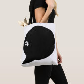 Hashtag # Canvas tas (Dichtbij)