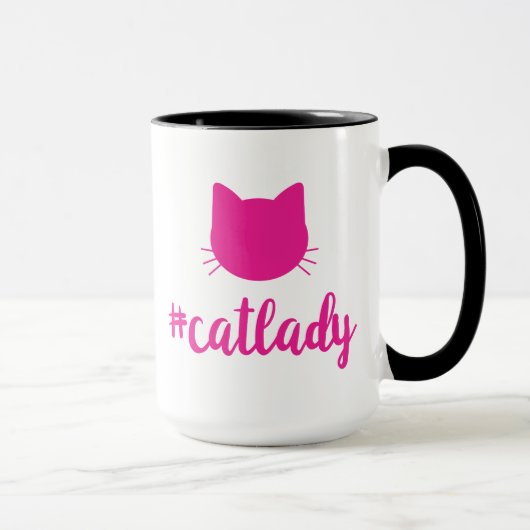 Hashtag Cat Lady Design: #catlady Mok (Rechts)