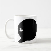 Hashtag # Coffee Cup Mok (Links)