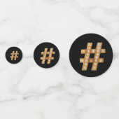 Hashtag Confetti (Achterkanten)
