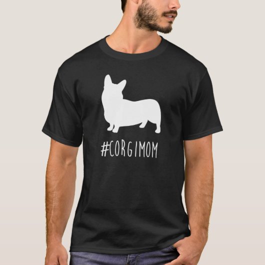 Hashtag Corgi Mama T-shirt (Voorkant)