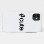 Hashtag # Cute Case-Mate iPhone Case (Achterkant (horizontaal))