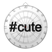 Hashtag # Cute Dartbord (Voorkant)
