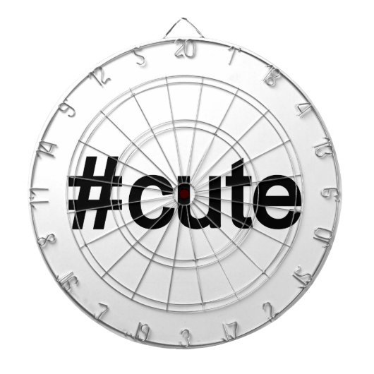 Hashtag # Cute Dartbord (Voorkant)
