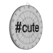 Hashtag # Cute Dartbord (Voorkant Links)