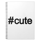 Hashtag # Cute Notitieboek (Voorkant)