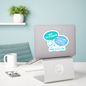 Hashtag Cute Nurse Life Laptop Decale Sticker (Laptop op bureau)