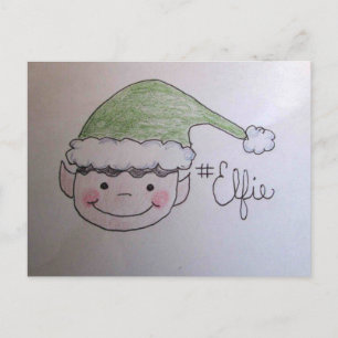 Hashtag Cutest Elfie Briefkaart