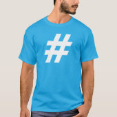 Hashtag Design # Symbool T-shirt (Voorkant)