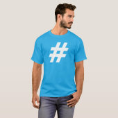Hashtag Design # Symbool T-shirt (Voorkant volledig)