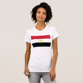 Hashtag Egyptische vlag T-shirt (Voorkant volledig)
