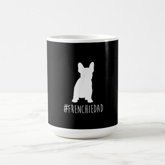 hashtag frenchie dad | french bulldog dad gift koffiemok (Center)