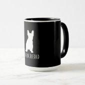 hashtag frenchie dad | french bulldog dad gift mok (Voorkant rechts)