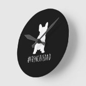 hashtag frenchie pap franse stiefhond ronde klok (Hoek)