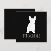 hashtag frenchie pap franse stiefvader feestdagenkaart (Voorkant / Achterkant)