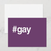 HASHTAG GAY BRIEFKAART (Voorkant / Achterkant)