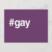 HASHTAG GAY BRIEFKAART (Voorkant)