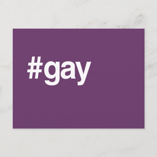 HASHTAG GAY BRIEFKAART (Voorkant)