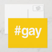 HASHTAG GAY BRIEFKAART (Voorkant / Achterkant)