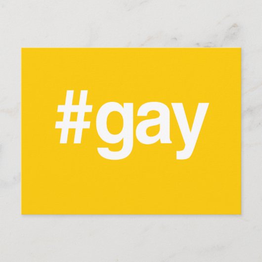 HASHTAG GAY BRIEFKAART (Voorkant)