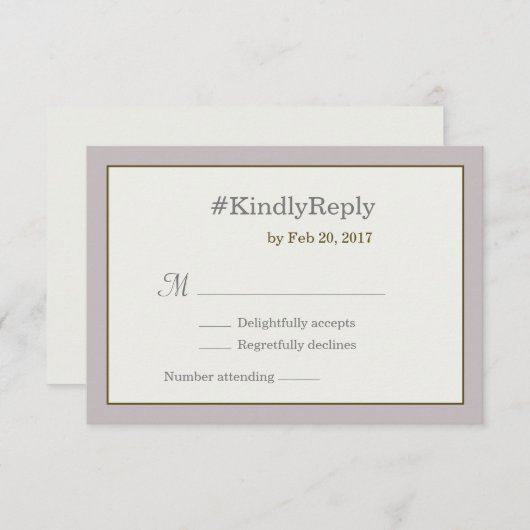 Hashtag, gepersonaliseerd in zwart roze gouden bru kaart (Voorkant / Achterkant)