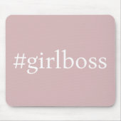 Hashtag Girl Boss Roze Muismat (Voorkant)