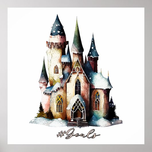 Hashtag Goals - Fairy Princess Fantasy Castle Poster (Voorkant)
