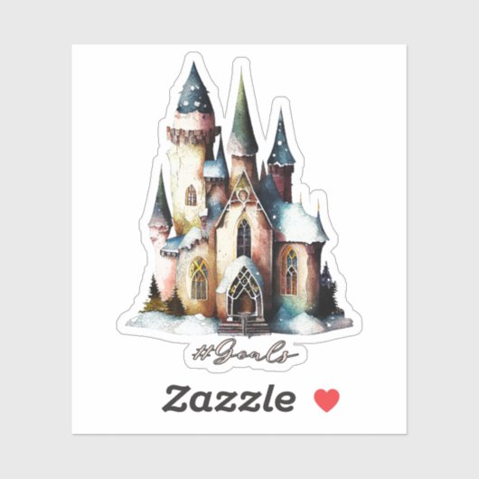 Hashtag Goals - Fairy Princess Fantasy Castle Sticker (Vel)