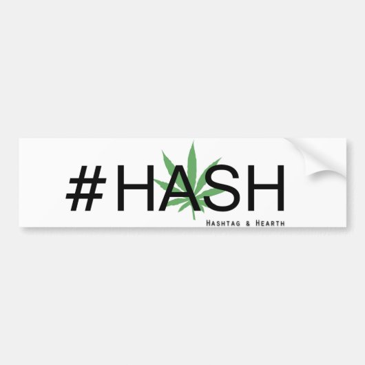 Hashtag & Hearth #Hash Bumpersticker (Voorkant)