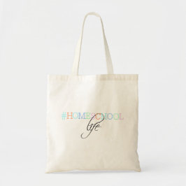 Hashtag Homeschool Life Canvas tas
