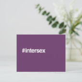 HASHTAG INTERSEX BRIEFKAART (Staand voorkant)