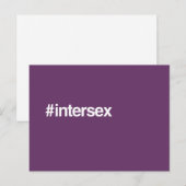 HASHTAG INTERSEX BRIEFKAART (Voorkant / Achterkant)