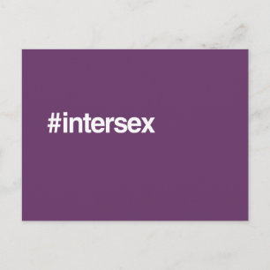HASHTAG INTERSEX BRIEFKAART