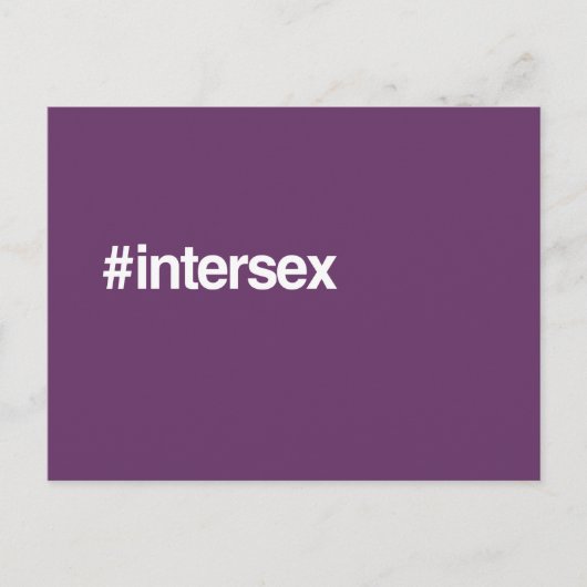 HASHTAG INTERSEX BRIEFKAART (Voorkant)