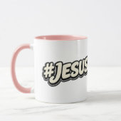 Hashtag - JESUS - Christelijk Mok (Links)